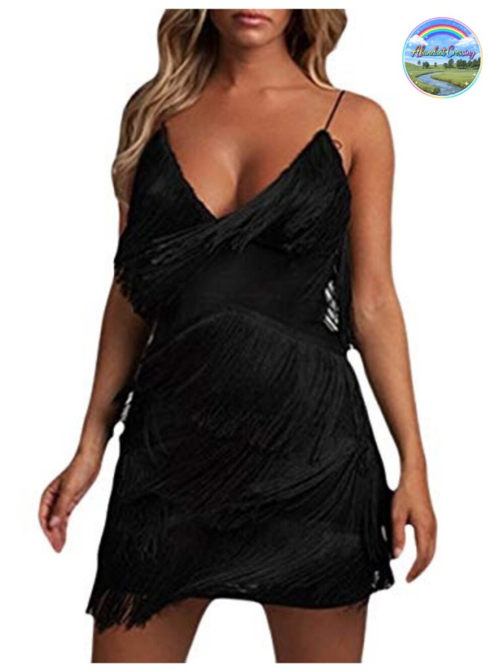 Women's Flapper Dress 1920s Gatsby Fringe Mini Sleeveless Cocktail Party
